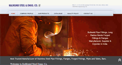 Desktop Screenshot of kalikundsteel.com